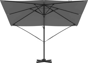 vidaXL Ρώμη Ομπρέλα Ανθρακί 286 x 284 x 265 εκ