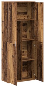 vidaXL Υψηλό ντουλάπι Παλιού Ξύλου 70x35x180 cm Επεξεργασμένο Ξύλο