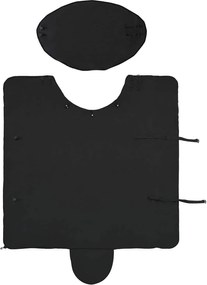 vidaXL Σαμάρι Ίππου Μαύρο Πολυεστέρας