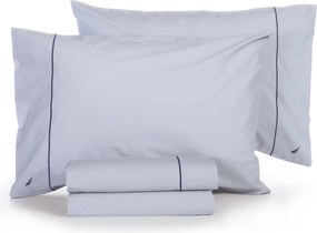 Σεντόνια Διπλά (Σετ) Nautica By Nef-Nef Homeware Nau Wave Solid Γκρι