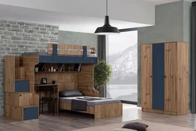 Stewehome Σετ κρεβάτι κουκέτα με γραφείο εργασίας