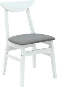 vidaXL Καρέκλες φαγητού 2 pcs Λευκό 42 x 47.5 x 81 εκ