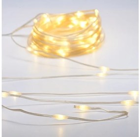 Λαμπάκια Σειράς 300xLED 3,6W 3xAA IP44 3000K Aca-X0430012261-Διάφανο X0430012261