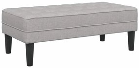 vidaXL Παγκάκι Cloud Γκρι 113x57x39 εκ. Υφάσματος
