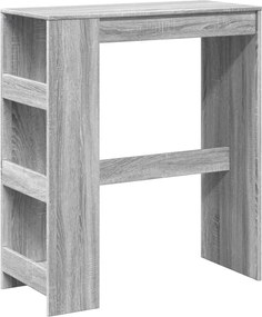 vidaXL Τραπέζι Μπαρ Γκρι Sonoma 90x40x103,5 εκ. από Επεξεργ. Ξύλο