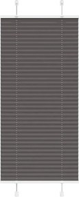 vidaXL Πλισέ περσίδα Μαύρο 65x150 cm Πλάτος υφάσματος 64,4 cm