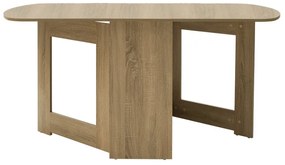 Τραπέζι Nadine pakoworld πολυμορφικό-επεκτεινόμενο χρώμα sonoma 160x80x76.5εκ