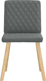 vidaXL Καρέκλες Τραπεζαρίας 6 τεμ Σκ. Γκρι Υφασμάτινες