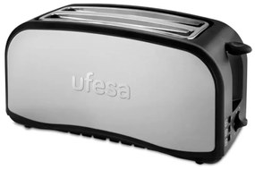 Ufesa TT7975 Optima Φρυγανιέρα 2 Θέσεων (4 φετες) 1400W Inox