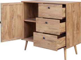 Μπουφές Oslo pakoworld σε sonoma απόχρωση 85x39x79εκ