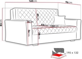 Καναπές-κρεβάτι Caro IIΙ