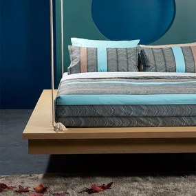 Παπλωματοθήκη Puffy Line P1 9307055 Σετ 4τμχ Turchese Bassetti Υπέρδιπλo 250x210cm 100% Βαμβάκι