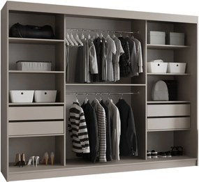 Ντουλάπα Bahrajn III 250 συρόμενη-Cashmere