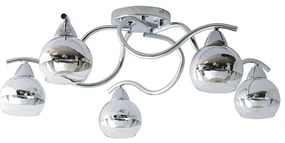 Φωτιστικό Οροφής Aca TNK81444CR5H ALIEN Ασημί (Silver Coloured)