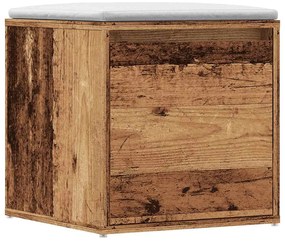 vidaXL Συρτάρι-κουτί παλιό ξύλο 40,5x40x40 cm Ξύλο μηχανής
