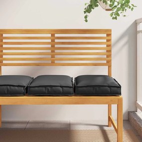 vidaXL Μαξιλάρι 2 pcs Μαύρο 40 x 40 x 8 εκ. Ύφασμα Όξφορντ