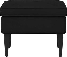 vidaXL Πολυθρόνα Ποδιών Μαύρο 55 x 35 x 41 εκ Βελούδο
