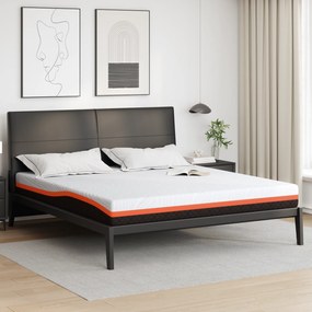 vidaXL Στρώματα Λευκό, Γκρι 200 x 200 cm