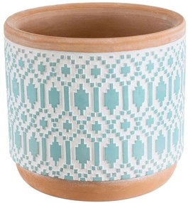 Κασπώ Delhi 20523 Φ14,5x13cm Multi-Light Blue GloboStar Ceramic