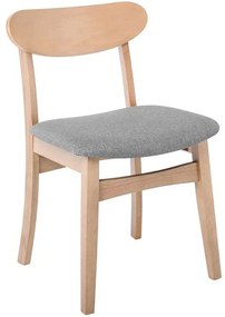 Καρέκλα Dom Ε802,3 48x51x79cm Oak-Grey Wood, Fabric
