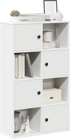 vidaXL Βιβλιοθήκη Λευκή 60x24x101,5 εκ. από Επεξεργασμένο Ξύλο