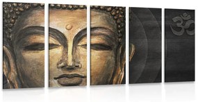 Εικόνα 5 μερών Πρόσωπο του Βούδα - 200x100