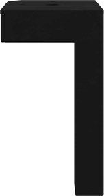 vidaXL Στηρίγματα 12 τεμ. Μαύρο 57 x 57 x 100 mm Σίδερο