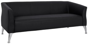 ΚΑΝΑΠΕΣ 3ΘΕΣΙΟΣ FB93122.31 ΜΕ ΜΑΥΡΟ PU 180x75x71 εκ. 0513493