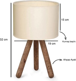 Table Lamp AYD-2939 Cream