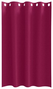 vidaXL Κουρτίνες με κουρτίνες 2 pcs Κόκκινο 175 x 140 εκ. Πολυεστέρας