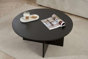 Τραπεζάκι Σαλονιού Ξύλο Μαύρο SELLO 90x90x40