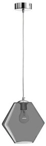 Κρεμαστό Φωτιστικό Οροφής Φ23cm E27 60W Γυαλί Luma Lighting-114-01022-04-smoke-Φιμέ/Smoke 114-01022-04-smoke