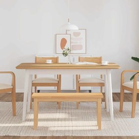 vidaXL Πάγκος  90 cm από μασίφ ξύλο καουτσούκ