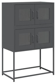 vidaXL Highboard Ανθρακί 68x39x107 cm Χάλυβας