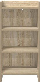 vidaXL Πλαϊνό γραφείο Sonoma Δρυς 40 x 36 x 80 εκ Επεξεργασμένο Ξύλο