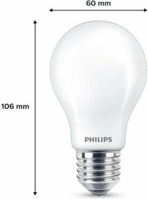 Λάμπα LED Philips A60 E27 Θερμό Λευκό E 7 W 60 W E27 806 lm 3 Μονάδες (2700 K)