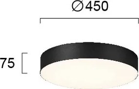 Φωτιστικό Πλαφονιέρα LED Viokef Bruce Black 4235302
