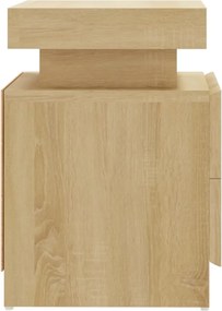 vidaXL Κομοδίνο Sonoma Δρυς 40 x 35 x 52 εκ. από Επεξεργ. Ξύλο