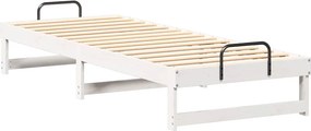 vidaXL Σκελετός Κρεβατιού Λευκό 80 x 200 cm Στερεά ξυλεία πεύκου