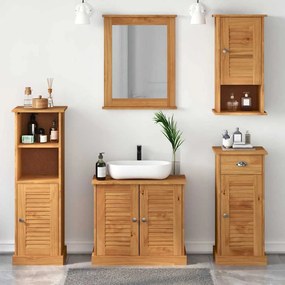 vidaXL Σετ Επίπλων Μπάνιου με συρτάρι 5 pcs καφέ μελί 37 x 34 x 110 εκ