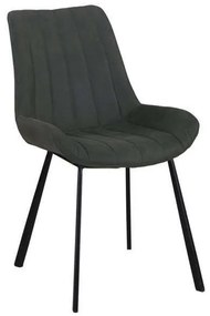 Καρέκλα Μεταλλική Matt ΕΜ790,1 Anthracite Σετ 4τμχ Metal, Fabric