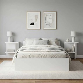 vidaXL Τραπεζάκι σαλονιού 2 pcs Λευκό 40 x 30 x 49 εκ.