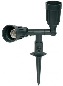 Σποτ Φωτιστικό Δαπέδου Καρφί 2xE27 PAR-38 80W IP44 Μαύρο 40-500013 GK 40-500013 Μαύρο