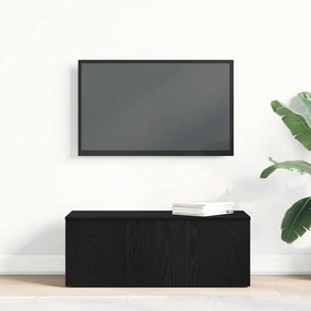 vidaXL Ντουλάπι TV 80x34x30 εκ. Μαύρη Οξυά Επεξεργασμένο Ξύλο