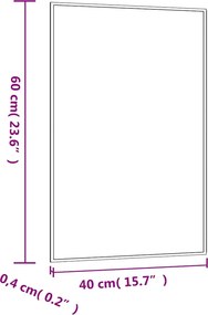 vidaXL Καθρέφτης Επιτοίχιος Ορθογώνιος 40 x 60 εκ.