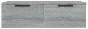 Ντουλάπι Τοίχου Γκρι Sonoma 68 x 30 x 20 εκ. Επεξεργασμένο Ξύλο - Γκρι