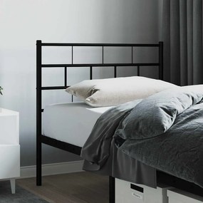 vidaXL Ανταλλακτικό κεφαλάρι Μαύρο 75 εκ. Μεταλλικό
