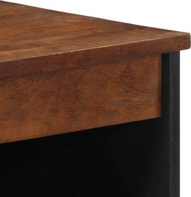 vidaXL Πλαϊνό γραφείο Καφέ 60 x 33 x 75 cm Στερεό ξύλο μάνγκο