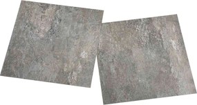 vidaXL Πλάκες Δαπέδου 55 pcs Γκρι 5,11 τ.μ. PVC