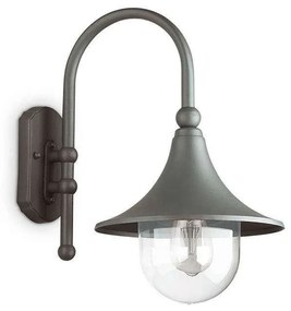 Φωτιστικό Τοίχου Cima 246819 28x46x40cm 1xE27 60W Anthracite Ideal Lux